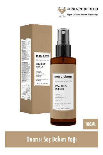Maruderm Saç Bakım Yağı Biberiye Yağı Argan Yağı Avokado Kekik Yağı Tüm Saç Tipleri 100 ml - 3