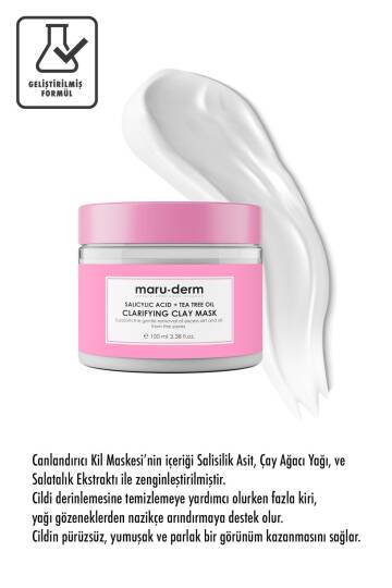 Maruderm Salisilik Asit Çay Ağacı Yağı Kil Maskesi 100 ml - 2