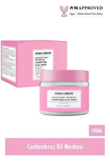 Maruderm Salisilik Asit Çay Ağacı Yağı Kil Maskesi 100 ml - 4