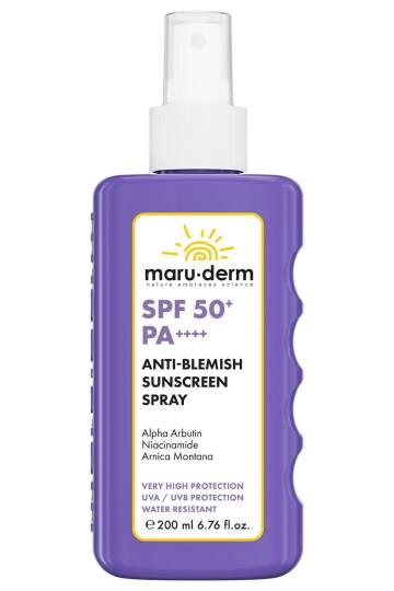 Maruderm SPF 50+ Leke Karşıtı Vücut Güneş Kremi Spreyi 200 ml