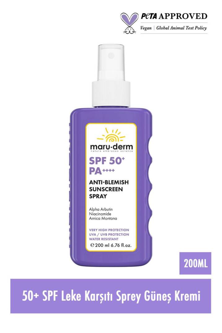 Maruderm SPF 50+ Leke Karşıtı Vücut Güneş Kremi Spreyi 200 ml - 2