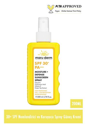 Maruderm Vücut Güneş Spreyi | SPF 30+ Nemlendirici ve Koruyucu Sprey Güneş Kremi 200 ML - 2