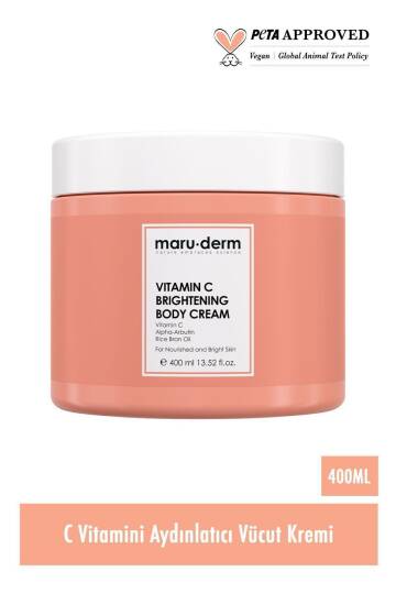 Maruderm Vücut Nemlendirici Vitamin C Aydınlatıcı Krem 400 ml - 2