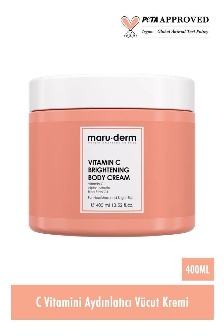 Maruderm Vücut Nemlendirici Vitamin C Aydınlatıcı Krem 400 ml - 2