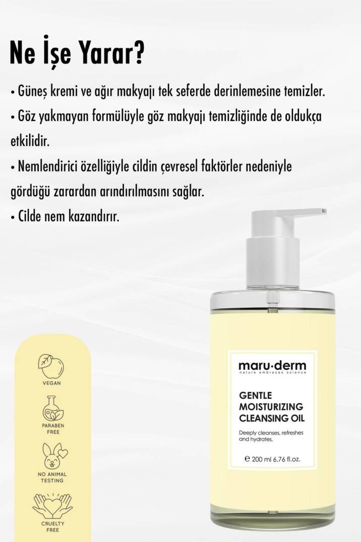 Maruderm Yağ Bazlı Temizleyici 200 ml - 3