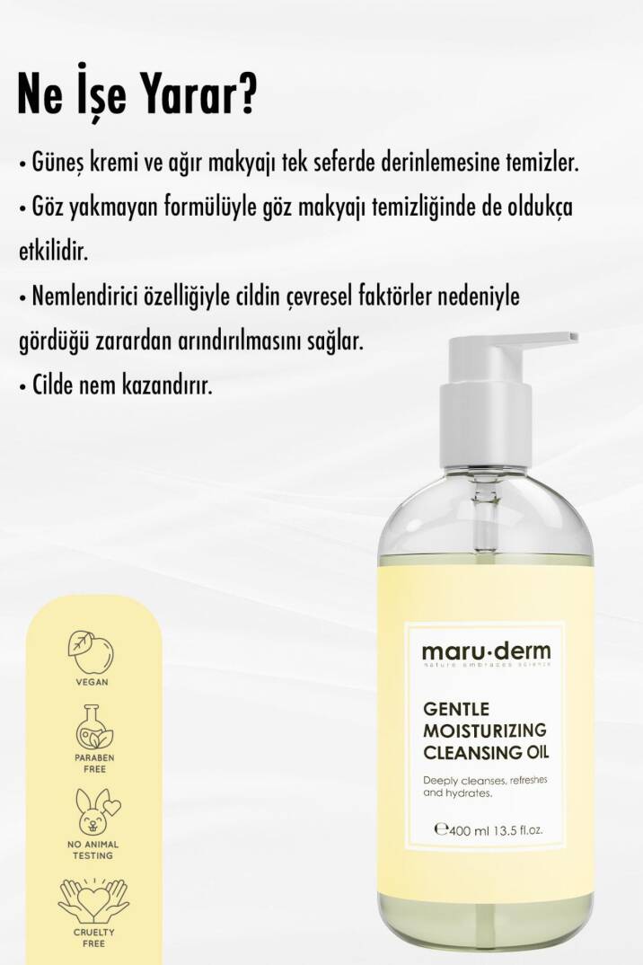 Maruderm Yağ Bazlı Temizleyici 400 Ml - 3