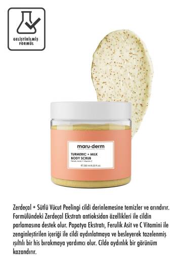 Maruderm Zerdeçal Süt C Vitamini Ferulik Asit 250 ml Vücut Peelingi - 2