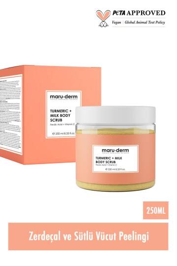 Maruderm Zerdeçal Süt C Vitamini Ferulik Asit 250 ml Vücut Peelingi - 4