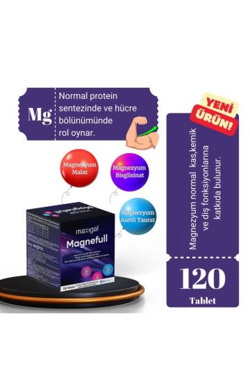 Maxigal Magnefull Magnezyum 120 Tablet