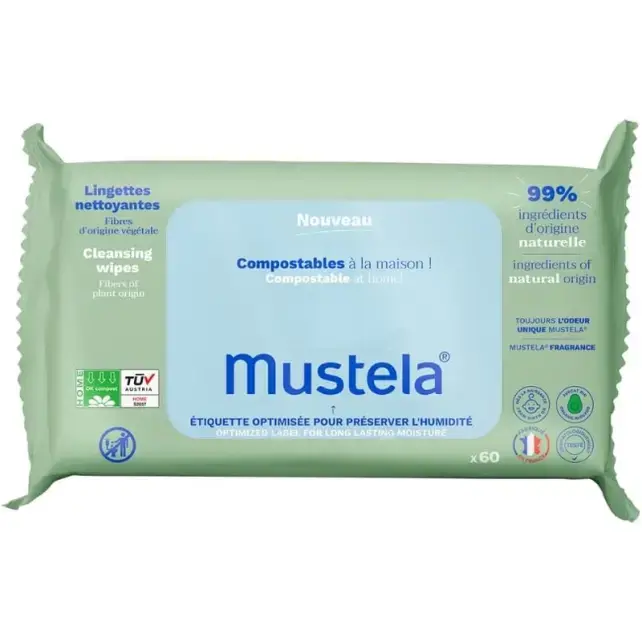 Mustela Avocado Cleansing Wipes 60 Adet - 1