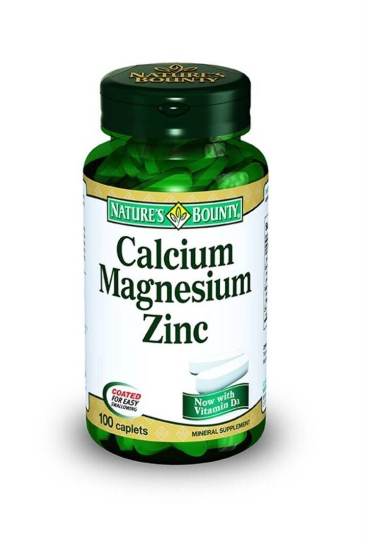 Nature's Bounty Calcium Magnesium Zinc 100 Tablet - 1