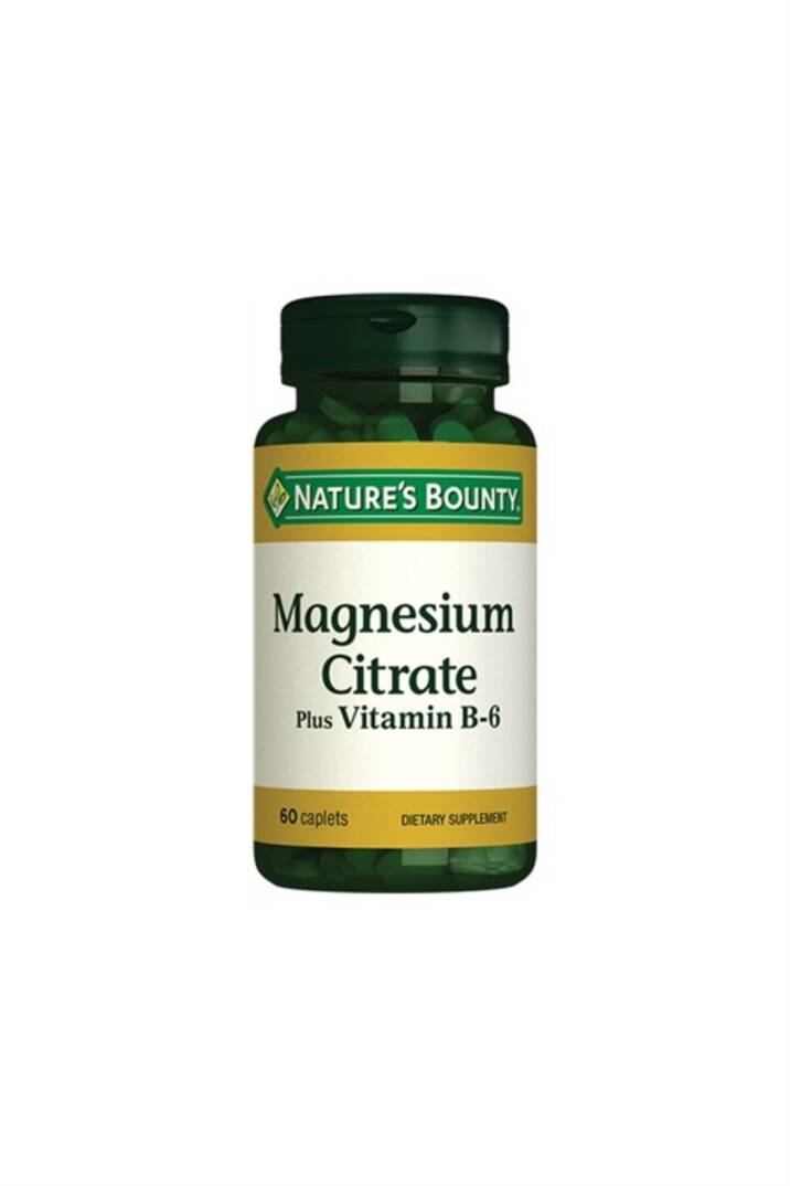 Nature's Bounty Magnesium Citrate Plus with Vitamin B6 60 Tablet - 1