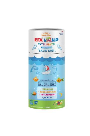 New Life Efa Liquid Tutti Frutti Balık Yağı Şurup - 2