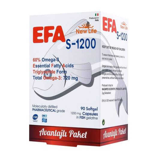 New Life Efa S-1200 Omega-3 90 Kapsül - 2