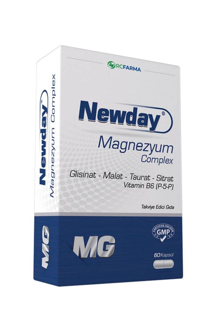 Newday Magnezyum Complex Vitamin B6, 60 Kapsül - 1