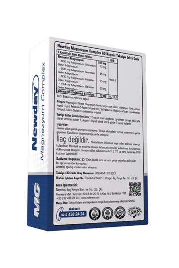Newday Magnezyum Complex Vitamin B6, 60 Kapsül - 2