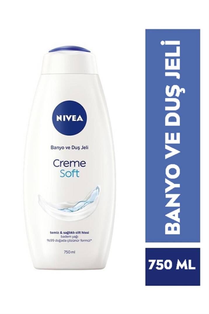 Nivea Creme Soft - Banyo ve Duş Jeli 750ml - 1