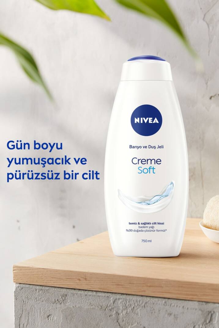 Nivea Creme Soft - Banyo ve Duş Jeli 750ml - 3