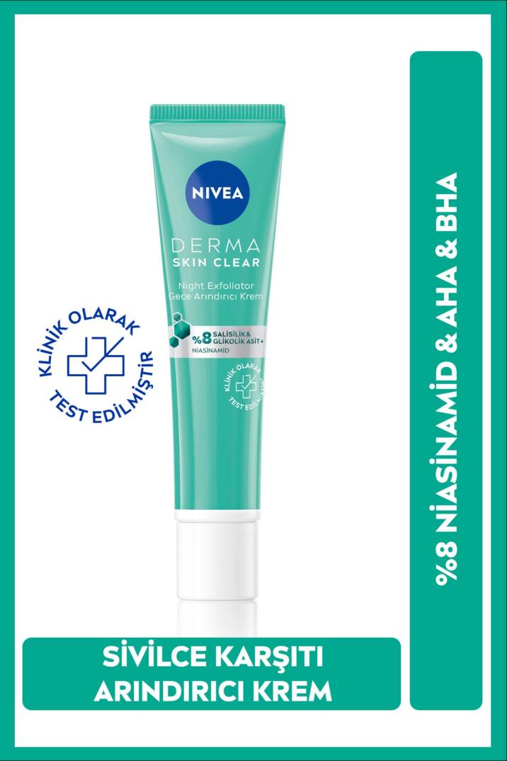 Nivea Derma Skin Clear Gece Arındırıcı Krem 40 ml - 1