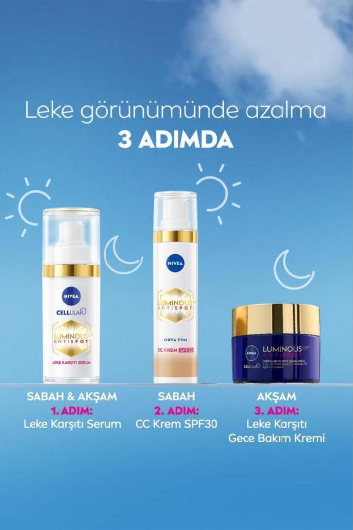 Nivea Luminous 630 Anti Spot Spf 30 CC Krem Orta Ton 40 ml - 8