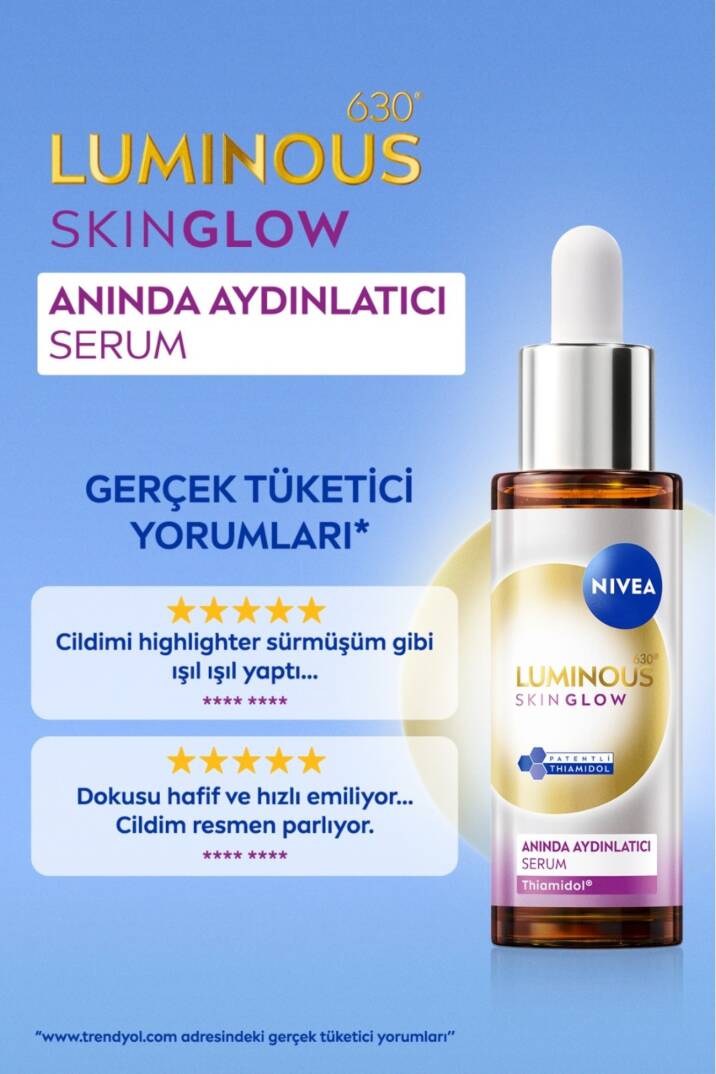 Nivea Luminous 630 Skin Glow - Cilt Bakım Serumu 30 ml - 6