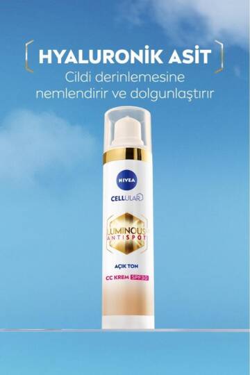 Nivea Luminous Anti Spot CC Krem SPF 30 - Renkli Nemlendirici Açık Ton 40 ml - 7
