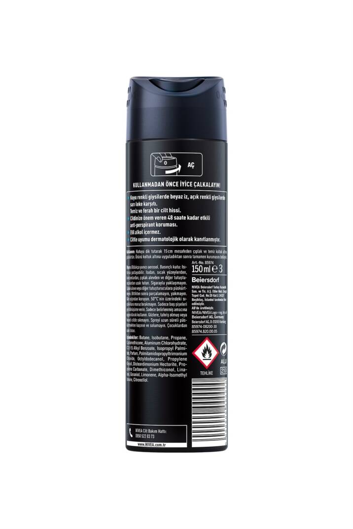 Nivea Men 5IN1 Invisible Black And White Fresh Deodorant 150 ml - 5