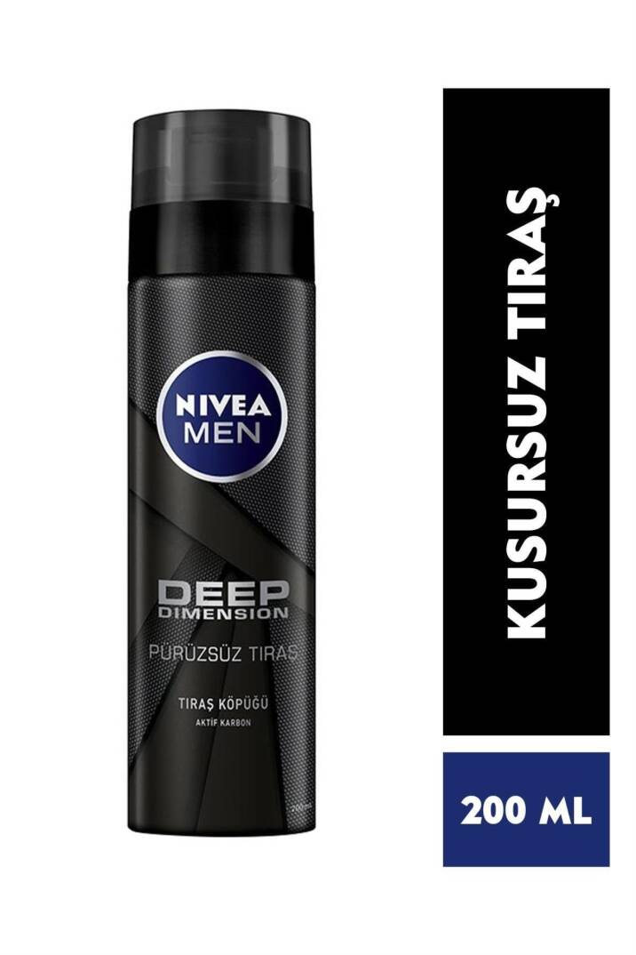Nivea Men Deep Dimension Tıraş Köpüğü 200 ml,Kusursuz Tıraş - 1
