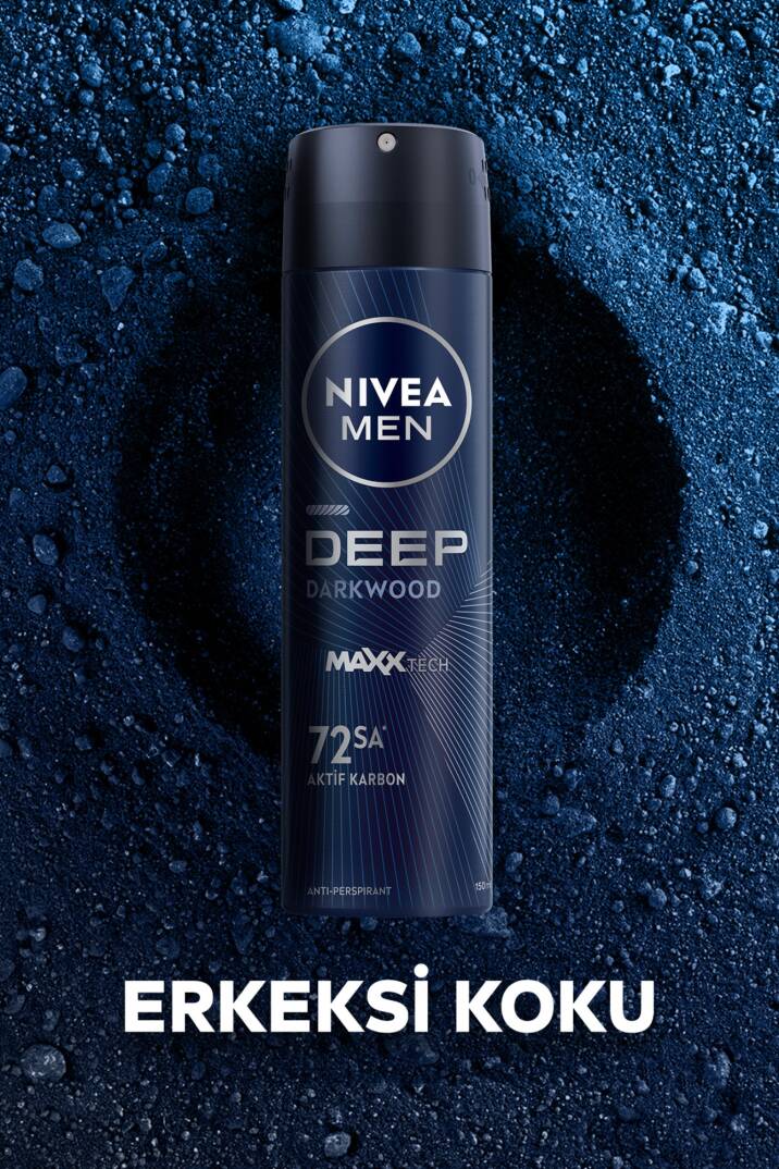Nivea Men Erkek Sprey Deodorant Deep Darkwood 150 ml - 6