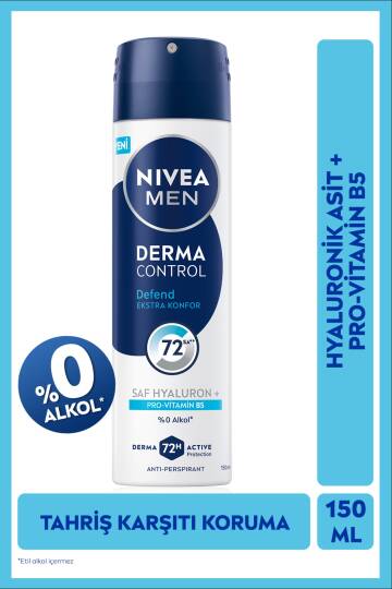 Nivea Men Erkek Sprey Deodorant Derma Control Defend 150 ml