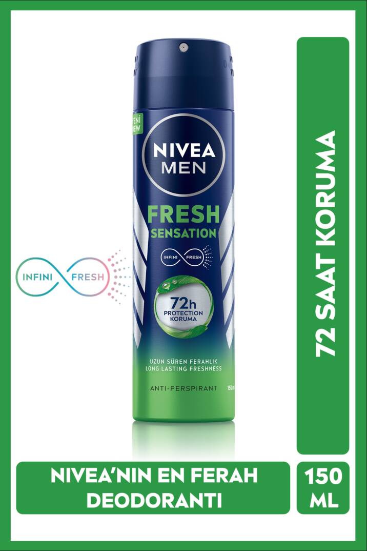 Nivea Men Fresh Sensation Sprey Deodorant 150 ml - 1