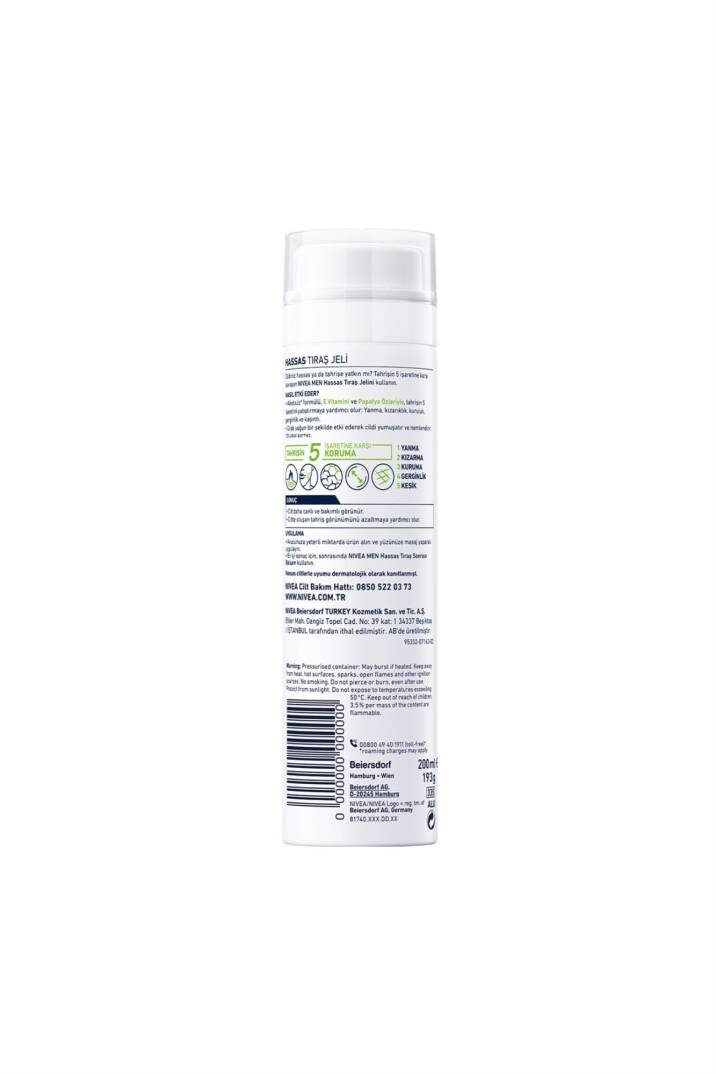 Nivea Men Hassas Tıraş Jeli 200 ml - 5