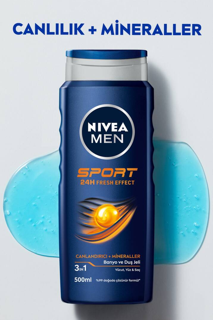 Nivea Men Sport Banyo ve Duş Jeli 500 ml - 5