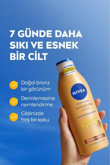 Nivea Q10 Sıkılaştırıcı ve Bronzlaştırıcı Vücut Losyonu 400 ml - 3