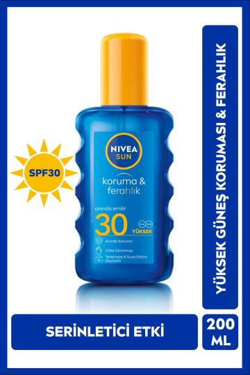 Nivea Sun Koruma ve Ferahlık SPF 30 Güneş Spreyi 200 ml