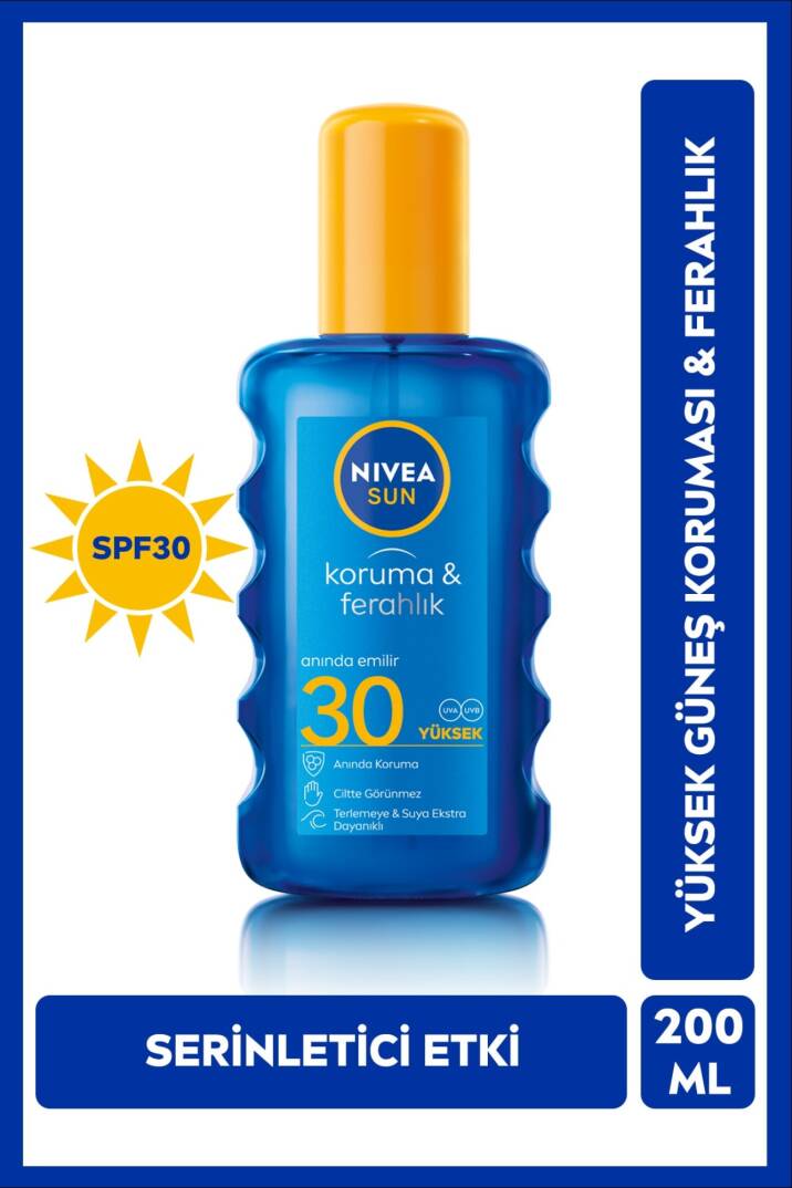 Nivea Sun Koruma ve Ferahlık SPF 30 Güneş Spreyi 200 ml - 1