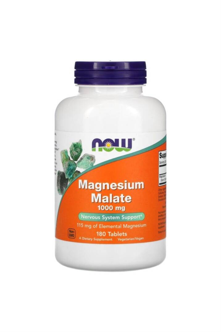 Now Foods Magnesium Malate 1000 mg 180 Tablet - 1