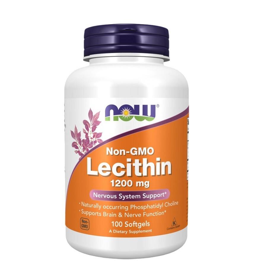 Now Foods Sunflower Lecithin 1200 mg 100 Softgels - 1