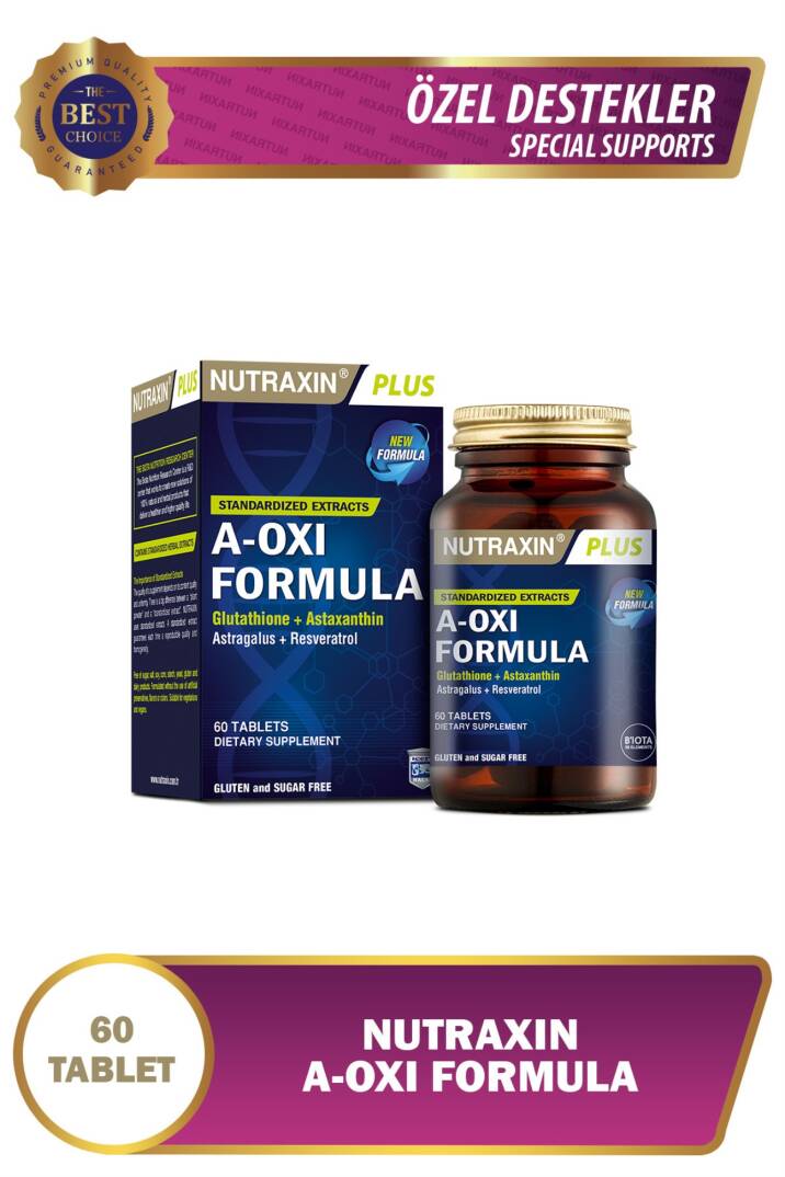 Nutraxin A-Oxi Formula Glutathıone Resveratrol 60 Tablet - 1
