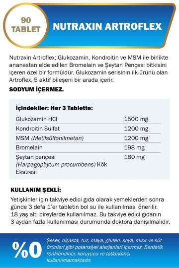 Nutraxin Artroflex Glukozamin 90 Tablet