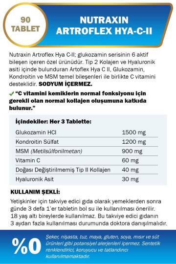 Nutraxin Artroflex Hya C-II 90 Tablet - 2