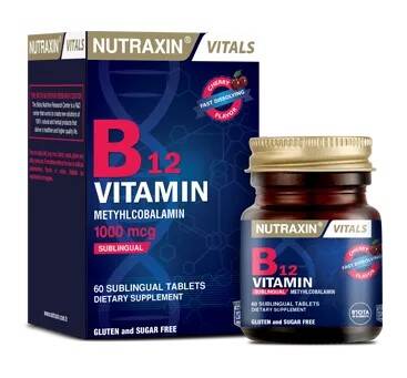 Nutraxin B12 Vitamin 1000mcg 60 Tablet - 1
