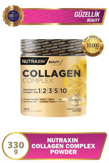Nutraxin Collagen Complex 1 2 3 5 10 Collagen Tip Aromasız Toz 330 gr