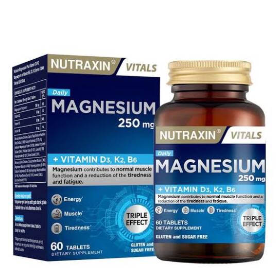 Nutraxin Magnesium 250 Mg 60 Tablet