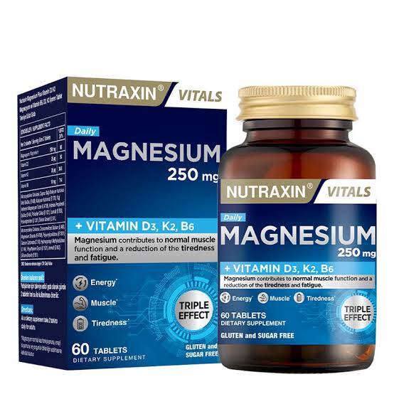 Nutraxin Magnesium 250 Mg 60 Tablet - 1