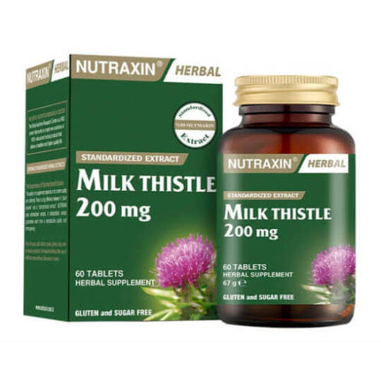 Nutraxin Milk Thistle 200 Mg 60 Tablet