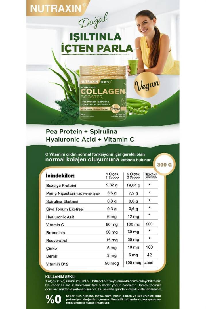 Nutraxin Vegan Collagen Booster 300 gr - 3