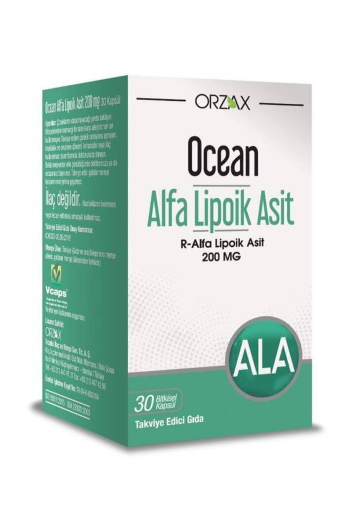 Ocean Alfa Lipoik Asit 200 Mg 30 Kapsül - 1