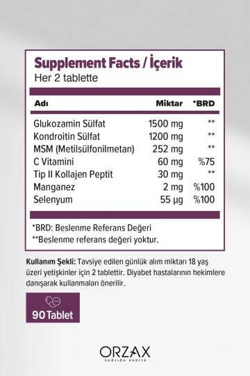 Ocean Cosakondrin Plus 90 Tablet - Aynı Fiyata %50 Daha Fazla - 3
