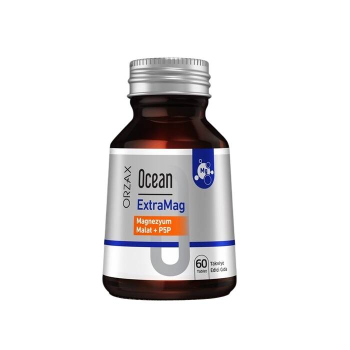 Ocean ExtraMag Magnezyum Malat + P5P Takviye Edici Gıda 60 Tablet - 1